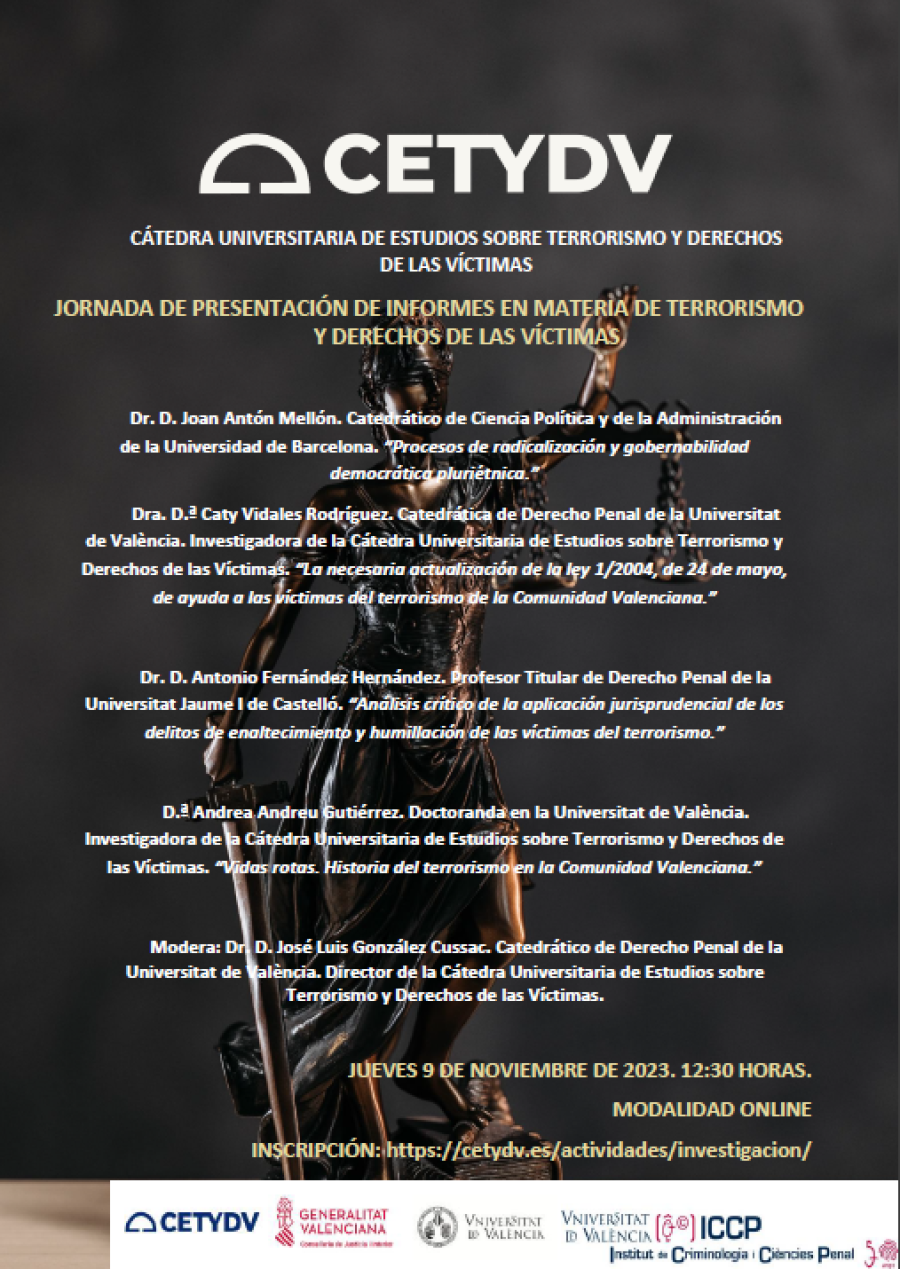 Foto nº1 de JORNADA DE PRESENTACIÓN DE INFORMES EN MATERIA DE TERRORISMO Y DERECHOS DE LAS VÍCTIMAS